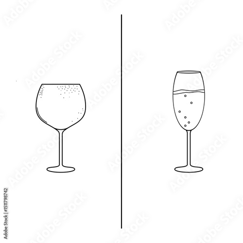 glass vector illustration isolated on white background