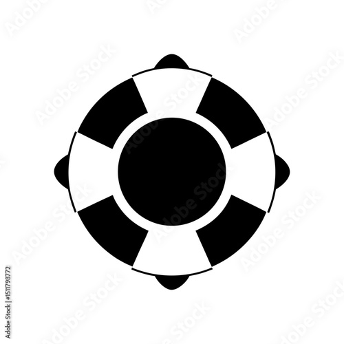 lifebuoy on white background  .svg