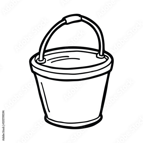 hand drawn bucket object