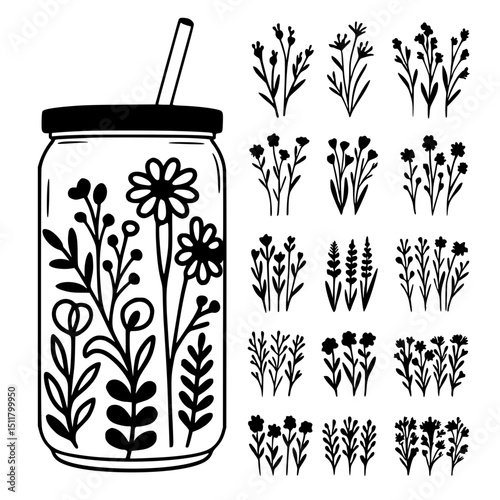 hand drawn vector illustration of a watering can