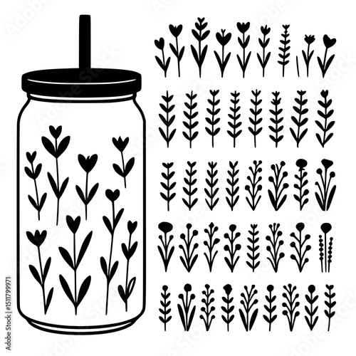 hand drawn vector illustration of a sketch of a bottle