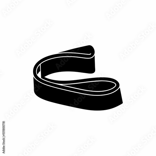creative and simple minimal details Outline  resistance bands icon vector illustration