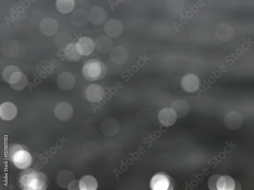 Abstract Soft Glowing and Soft Color Background. Gradient White Bokeh Background On dark Gray Background.
