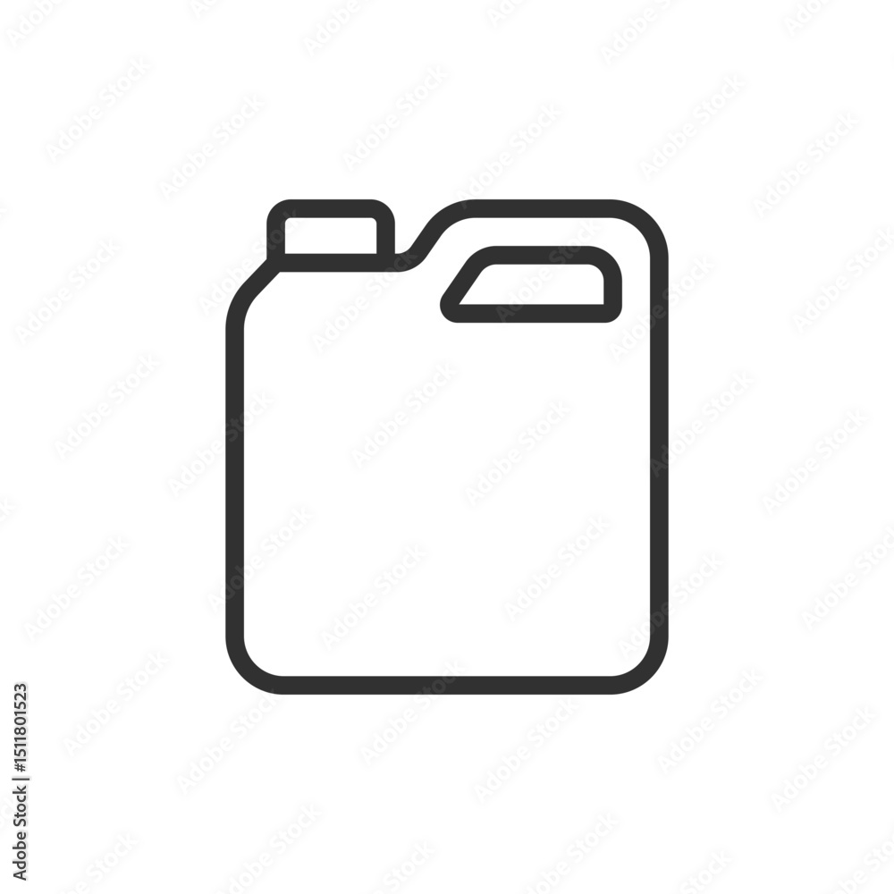 Canister, linear icon. Liquid storage and industrial use. Line with editable stroke. Canister, linear icon. Liquid storage and industrial use. Line with editable stroke.