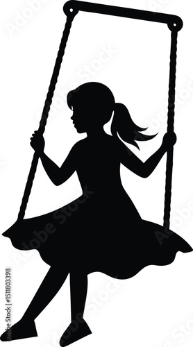 girl on swing