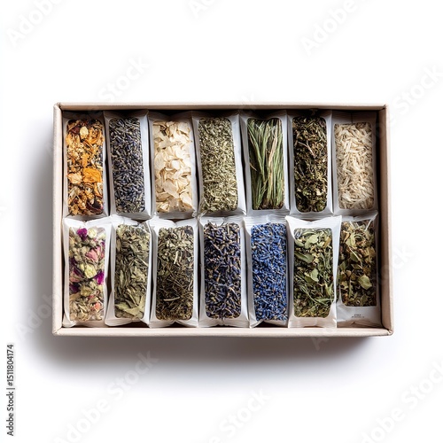 Herbal tea sampler gift set variety pack organic loose leaf teas assortment wellness herbs for infusions
