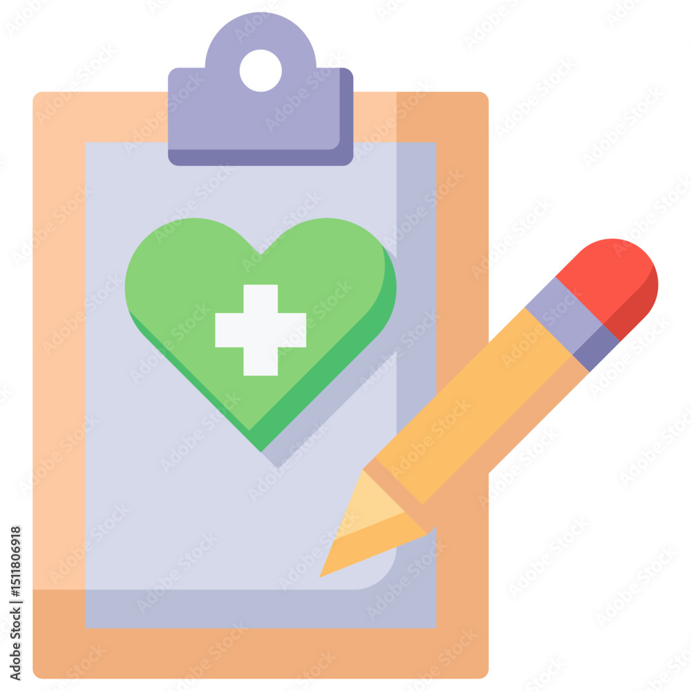 Fototapeta premium Medical Note Icon