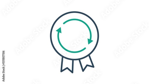 Consistency icon animated. animated icon related to branding. suitable for user interface, provide visual feedback and more. alpha channel, transparent background