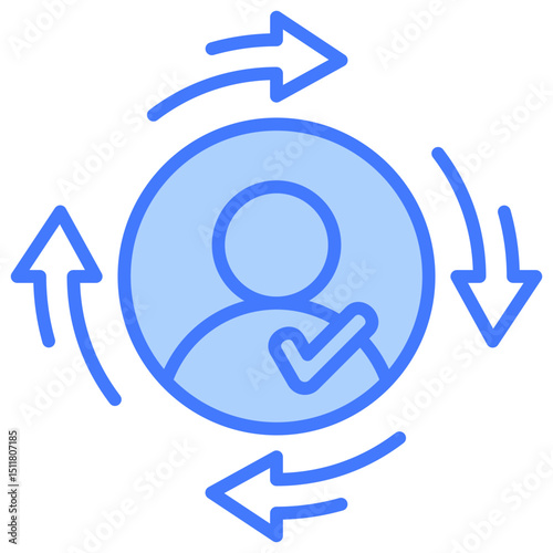 Consistency Blue Icon