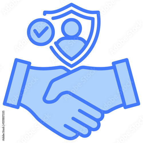 Trustworthiness Blue Icon
