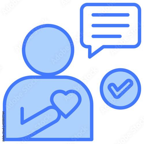 Honestly Blue Icon