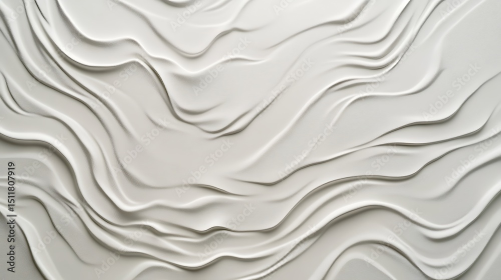 Obraz premium Abstract white wavy texture (1)