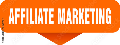 affiliate marketing sticker. affiliate marketing sign on transparent background