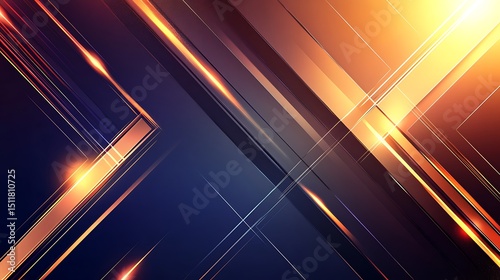 Abstract graphic design with diagonal lines and light effects