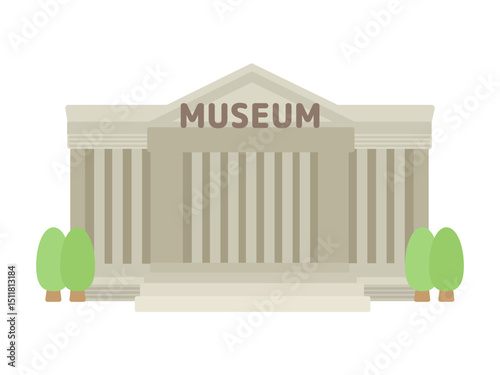 博物館  建物  イラスト 