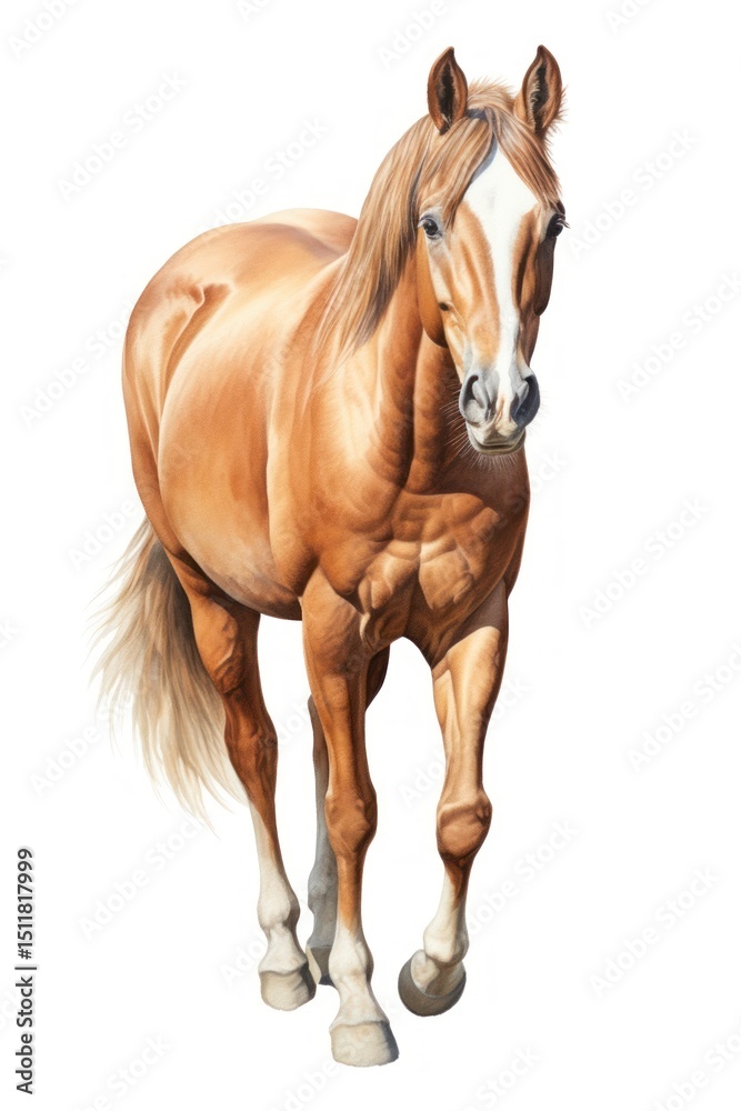 Fototapeta premium Horse animal mammal white background.