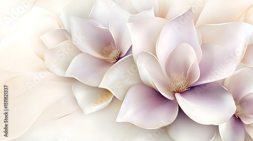 Delicate magnolia blossoms