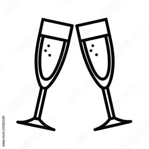 two glasses of champagne