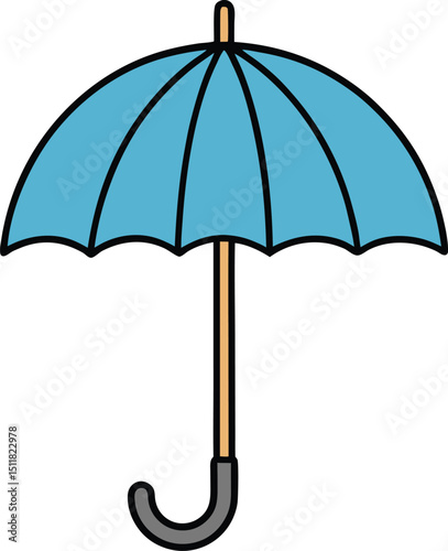 Classic Blue Umbrella A Rainy Day Essential