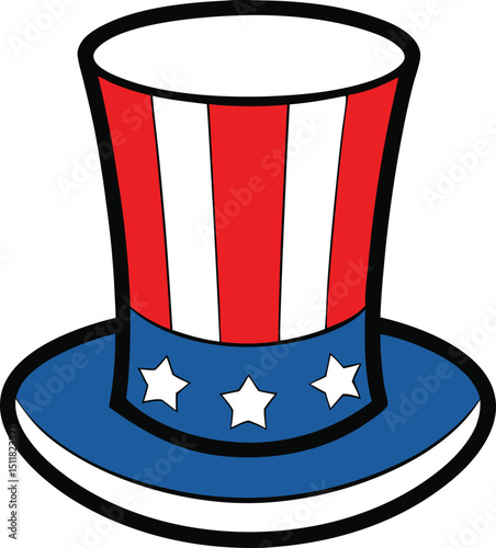 Patriotic Uncle Sam Top Hat A Classic American Symbol