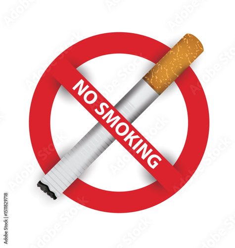 No smoking sign. vector illustration.