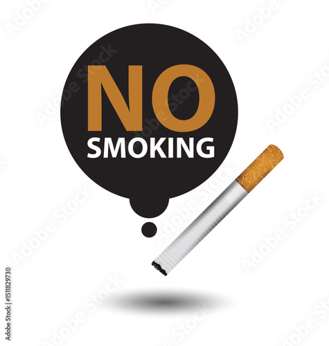 No smoking sign. vector illustration.