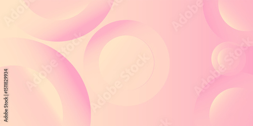 simple nice  art modern minimalist banner background  pastel colorful  pink and yellow gradations.