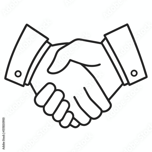 hand shake between two businessmen