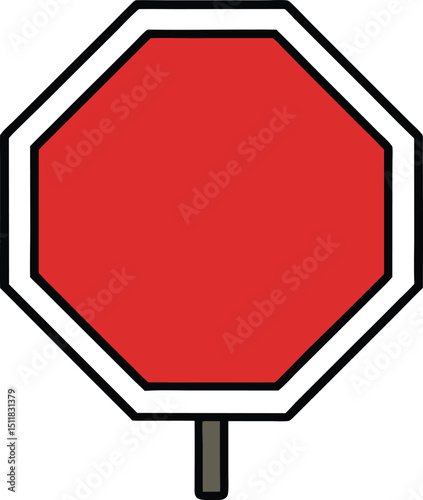 red stop sign