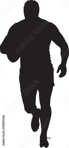 black bear silhouette  Rugby