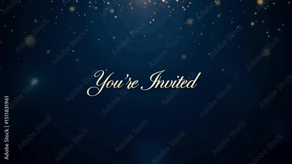 You're invited invitation video template with elegant design for special events