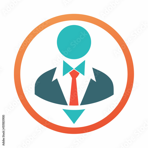 Business ethics icon on white background