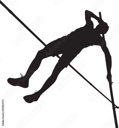 silhouette of a man jumping