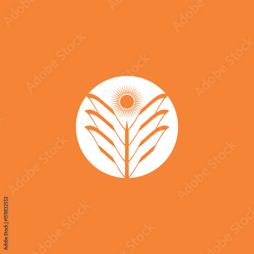 Sunrise agriculture farm logo