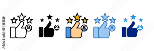Review Icon Element For Design