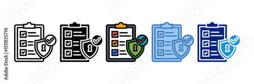 Security Assessment Icon Element For Design