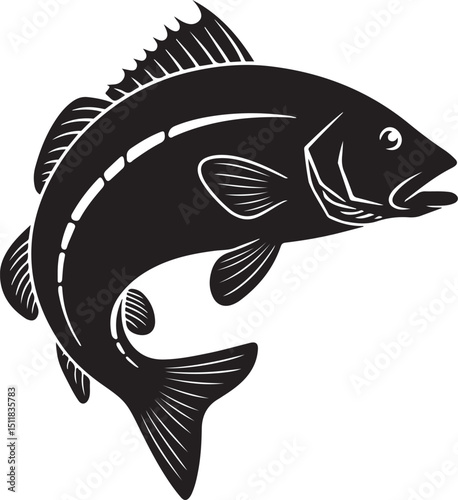 fish on a white background