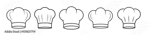  chef hat silhouette vector illustration chef hat silhouette vector