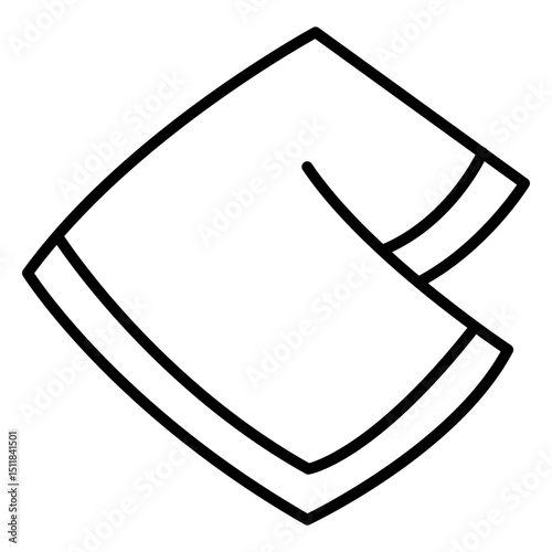 Minimalist Napkin Icon 
