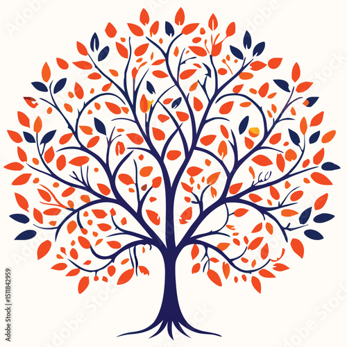 Eucalyptus trees icon set on white background. Stylized olive tree with lush green leaves. Decorative Stylized Tree Vector Set – Colorful Seasonal Trees with Leaves and Fruit for Nature vector design.