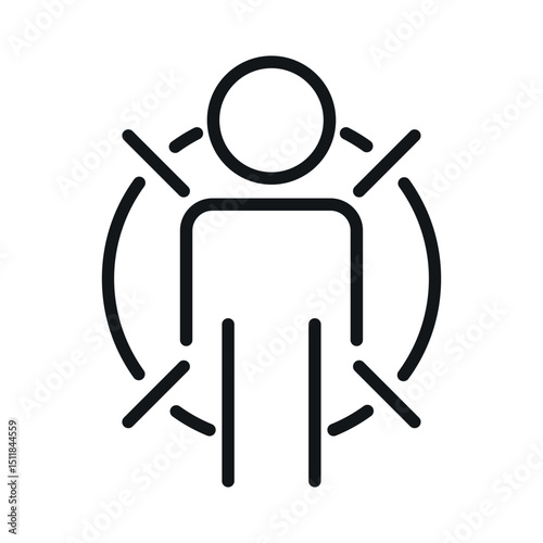 Headhunting, recruitment, employee search, vector line icon