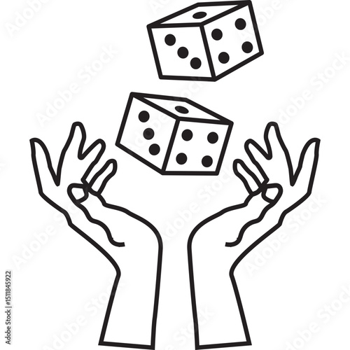 Dice Line Icon