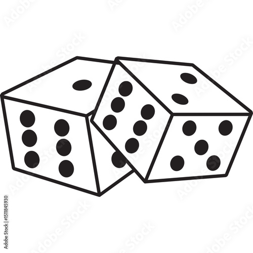 Dice Line Icon