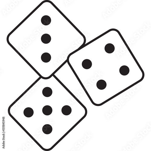 Dice Line Icon