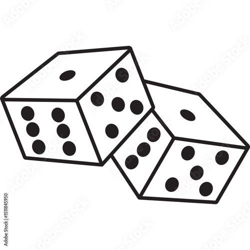 Dice Line Icon