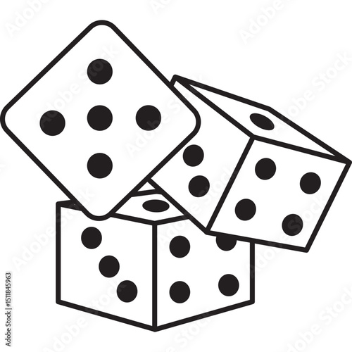 Dice Line Icon