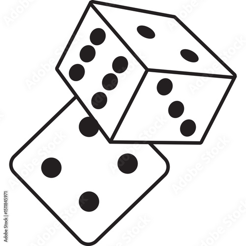 Dice Line Icon