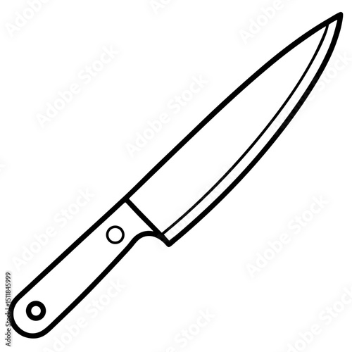 knife isolated on white background