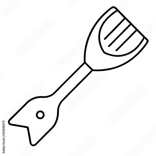 spatula isolated on white