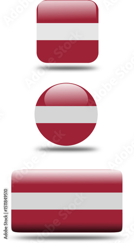 set 3d look Flag of latvia Free Download set 3d look Flag of latvia - GFXLoad